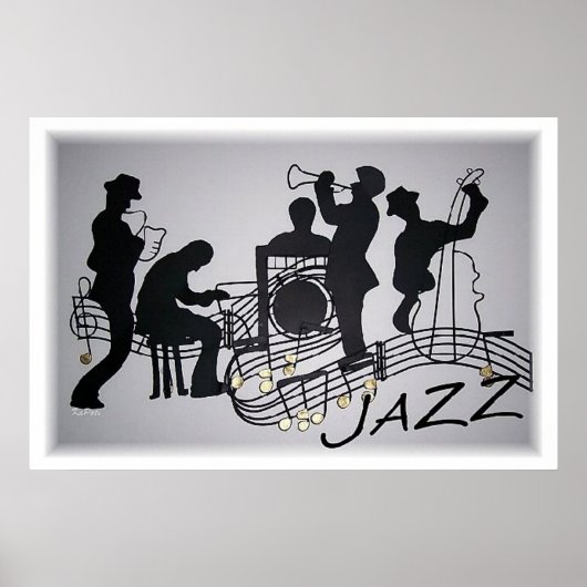 Poster Quartet de jazz (Devant)