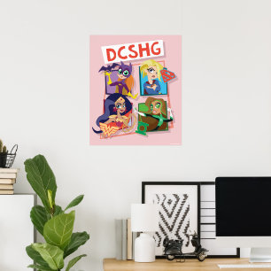 Poster Quartet Filles DC Super Hero