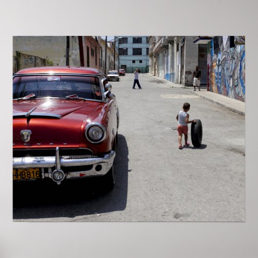 Poster quartier African Hamel, La Havane, Cuba, UNESCO (Devant)