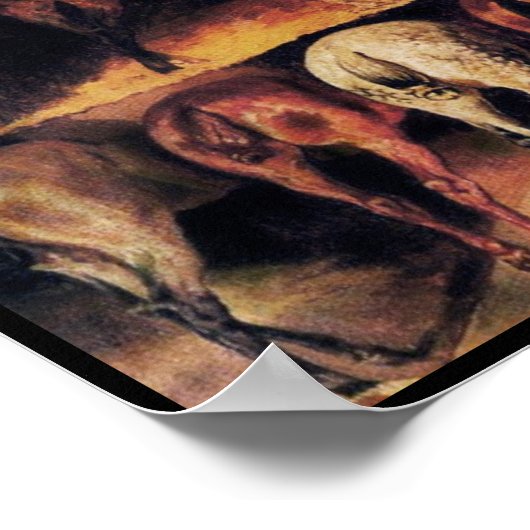 Poster Quartier arrière des chevaux (Coin)