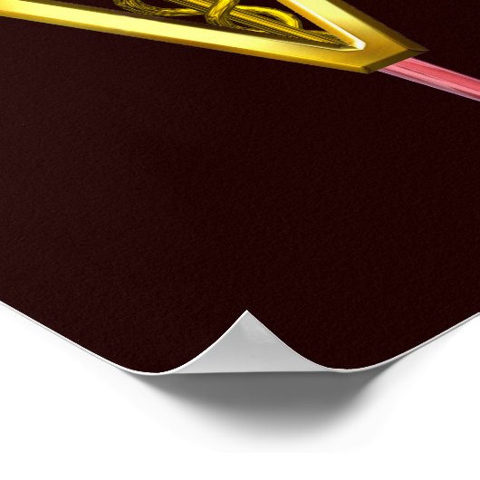 Poster Quartier arrière des chevaux / SYMBOLE VÉTÉRINAIRE (Coin)