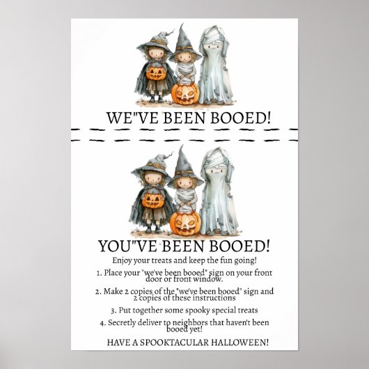 Poster Quartier Boo Bash - Un Jeu Surprise Halloween (Devant)