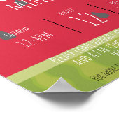 Poster quartier de watermelon summer mingle party (Coin)