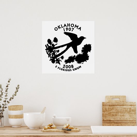 Poster Quartier d'État de l'Oklahoma (Cuisine)