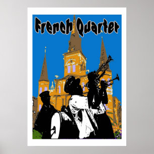 Poster Quartier français de la bande de laiton
