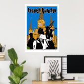 Poster Quartier français de la bande de laiton (Bureau à domicile)