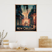 Poster Quartier français de la Nouvelle-Orléans (Cuisine)
