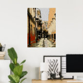 Poster Quartier français de Pirates Alley (Bureau à domicile)