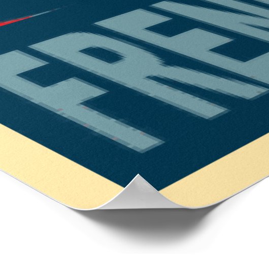 Poster Quartier français en bleu (Coin)