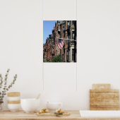 Poster Quartier historique de Bay Area, Boston, Massachus (Cuisine)