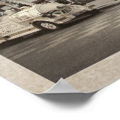 Poster Quartier Pigalle Paris Cabaret français (Coin)