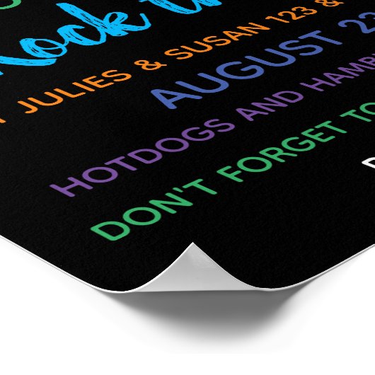 Poster Quartier rocher le bloc Bloquer l'invitation du Pa (Coin)