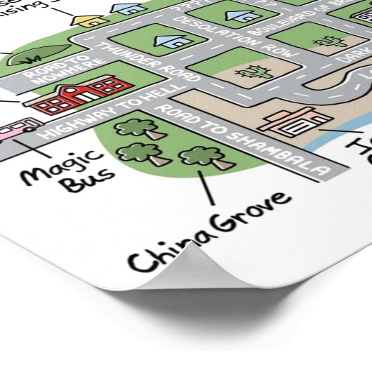 Poster quartier rock n roll (Coin)