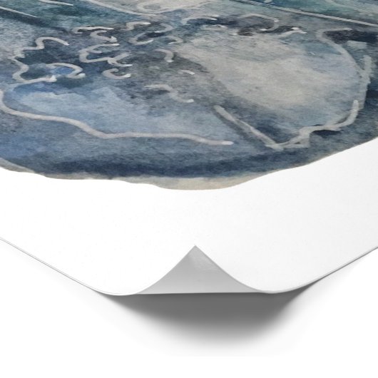 Poster quartz aquarelle (Coin)