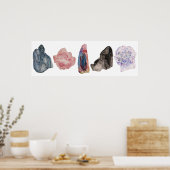 Poster quartz aquarelle (Cuisine)