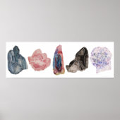 Poster quartz aquarelle (Devant)