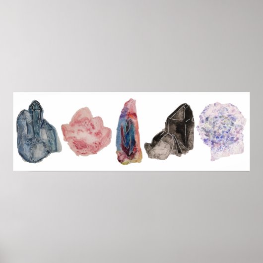 Poster quartz aquarelle (Devant)