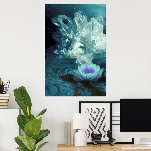 POSTER QUARTZ CRYSTAL (Bureau à domicile)