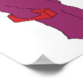 Poster quasi-moto pourpre (Coin)