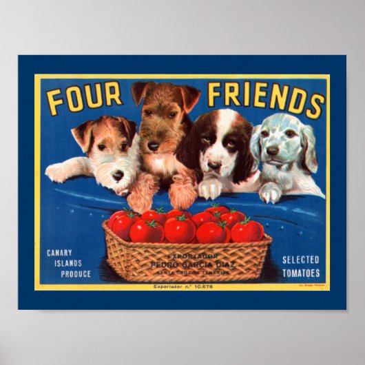 Poster Quatre amis (Devant)