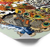 Poster quatre animaux célestes (Coin)