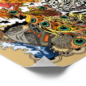 Poster quatre animaux célestes (Coin)