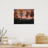 Poster Quatre arbres (Cuisine)