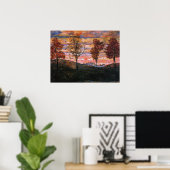 Poster Quatre arbres (Bureau à domicile)