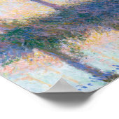 Poster Quatre arbres Claude Monet 1891 Art impressionnist (Coin)