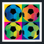 Poster Quatre balles de football de couleurs différentes<br><div class="desc">© Wild Apple Portfolio / Wild Apple Cette image montre quatre balles de football de couleurs différentes. Idéal pour les amateurs de football et de sport.</div>