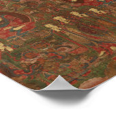 Poster Quatre bouddhas dans le bouddhisme terrestre pur (Coin)