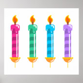 Poster Quatre bougies (Devant)