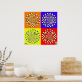 Poster quatre Carrés (Cuisine)