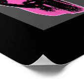 Poster Quatre casques audio Pop Art (Coin)