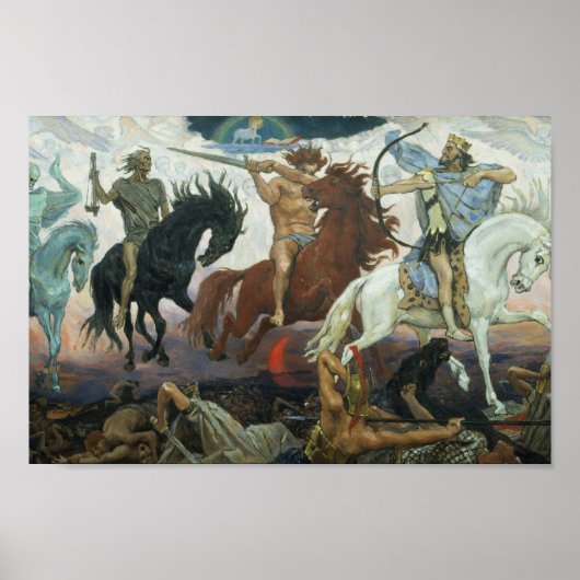 Poster quatre cavaliers d'Apocalypse Viktor Vasnet (Devant)