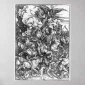 Poster Quatre cavaliers de l'Apocalypse - Albrecht Durer (Devant)