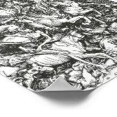 Poster Quatre cavaliers de l'Apocalypse, Albrecht Dürer (Coin)