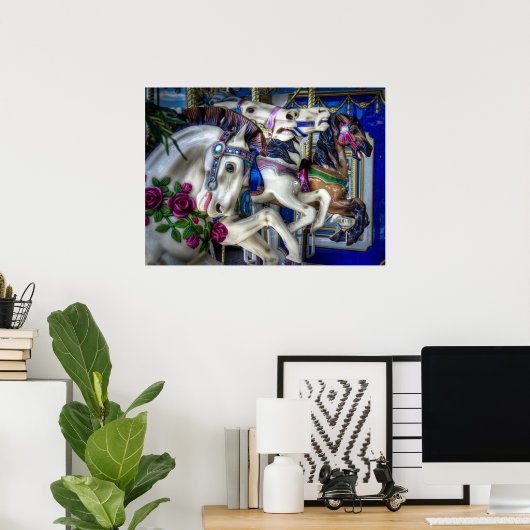 Poster Quatre chevaux (Bureau à domicile)