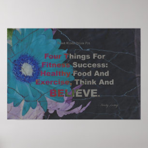 Poster Quatre choses pour réussir la condition physique
