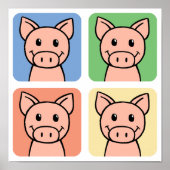 Poster Quatre Cochons (Devant)