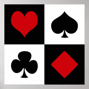 Poster Quatre combinaisons de cartes