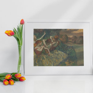 Poster Quatre danseurs d'Edgar Degas, Ballet Fine Art