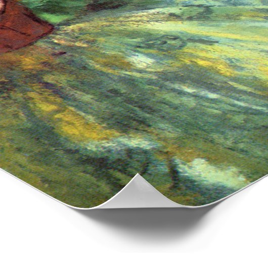 Poster Quatre danseurs par Degas (Coin)