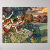 Poster Quatre danseuses | Edgar Degas | (Devant)
