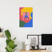 Poster Quatre de Coupes (Bureau à domicile)