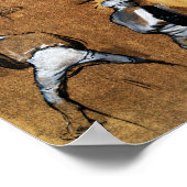 Poster Quatre études d'un Jockey, Edgar Degas (Coin)