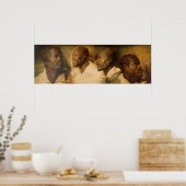 Poster Quatre études d'une tête masculine, Ruebens (Cuisine)