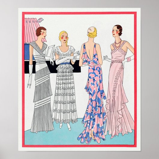 Poster Quatre femmes par Dupouy-Magnin (Devant)
