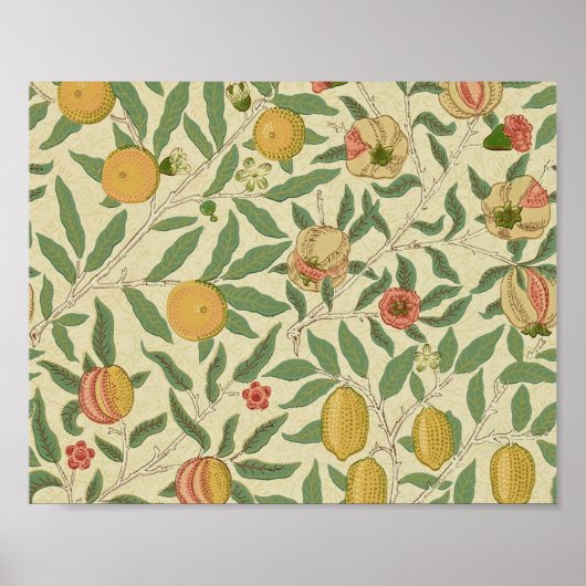 Poster Quatre Fruits, William Morris (Devant)