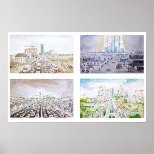 Poster Quatre Futurs (Devant)